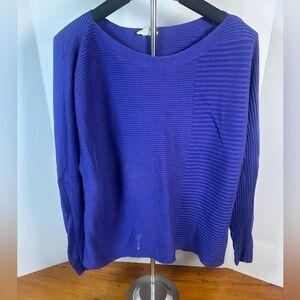 Eileen Fisher Women’s long-sleeve ribbed knit sweater lightweight top Size 1X